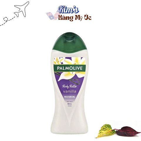 Sữa Tắm Dưỡng Ẩm Palmolive Body Butter Vanilla 400ml - Hương Vani Ngọt Ngào, Cấp Ẩm và Làm Mềm Da