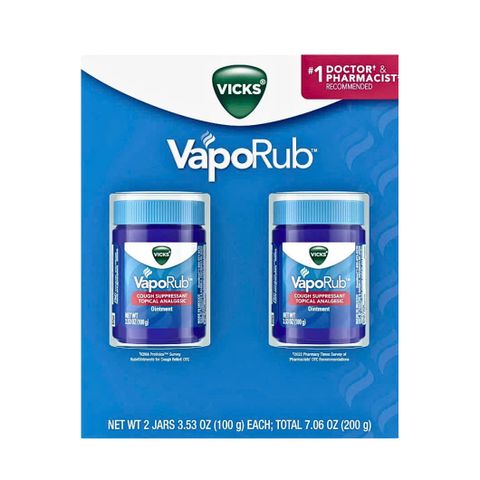 Vicks VapoRub - Dầu Bôi Ấm Ngực Giảm Ho Cho Trẻ Em và Người Lớn - Hỗ Trợ Ngủ Ngon, Giảm Nghẹt Mũi, Cảm Lạnh