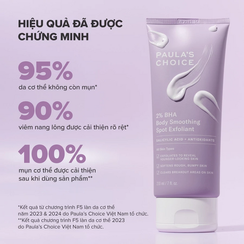 Kem Dưỡng Thể Paula's Choice 10% AHA & 2% BHA 210ml - Skin Revealing Body Lotion Giúp Làm Mịn Da & Cải Thiện Da Sần Sùi