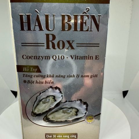 Viên Uống Hàu Biển ROX - Bổ Sung Kẽm Tăng Cường Sức Khỏe Thận cho Nam Giới - Hộp 30 Viên Chất Lượng Cao