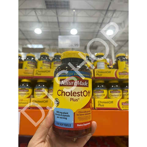 Viên Giảm Cholesterol Nature Made CholestOff Plus 210 Viên Mỹ - Hỗ Trợ Sức Khỏe Tim Mạch Hiệu Quả và An Toàn