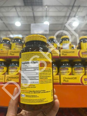 Viên Giảm Cholesterol Nature Made CholestOff Plus 210 Viên Mỹ - Hỗ Trợ Sức Khỏe Tim Mạch Hiệu Quả và An Toàn
