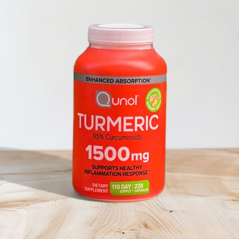 Viên uống nghệ Qunol Turmeric 1500mg - Hỗ trợ giảm viêm, đau khớp, tăng cường sức đề kháng, 220 viên của Mỹ