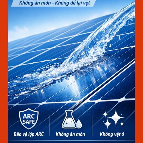 Dung Dịch Vệ Sinh Tấm Pin Mặt Trời VKINNO Solar Shield 5L - Giải Pháp Hiệu Quả Duy Trì Hiệu Suất Năng Lượng