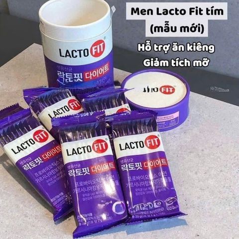 Men Vi Sinh Lacto Fit Diet Bản Tím 60 Gói - Hỗ Trợ Giảm Cân, Cải Thiện Tiêu Hóa Cho Người Ăn Kiêng và Tập Gym