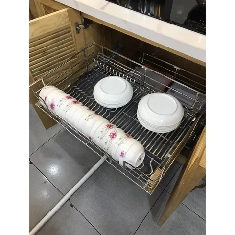 Giá bát đĩa đa năng nan oval Eurogold - Inox 304 cao cấp, thiết kế hiện đại, tích hợp 4 trong 1 cho bếp sạch sẽ và tiện dụng