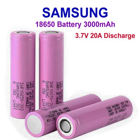 Pin 18650 Samsung 30Q 3000mAh - Dòng Xả 20A, Lithium Chính Hãng, Pin Mới 100% Cho Thiết Bị Điện Tử