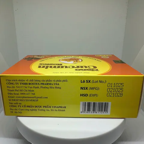 Viên Uống Nghệ Nano Curcumin Rostex 30V - Giảm Viêm Loét Dạ Dày, Tá Tràng, Hỗ Trợ Tiêu Hóa Hiệu Quả, Sức Khỏe Từ Thiên Nhiên
