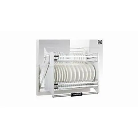 Giá Bát Di Động EUROGOLD - Giá Bát Nâng Hạ Inox 304 Chống Gỉ, Thiết Kế Hiện Đại, Khay Để Đũa, Tiện Lợi, Sang Trọng