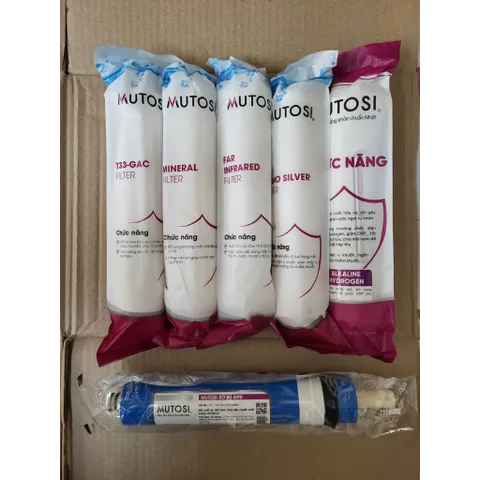 Lõi lọc Đúc Mutosi Chính Hãng cho Máy Lọc Nước RO MP390U - Bộ 9 Lõi Lọc Đầy Đủ Bảo Vệ và Cải Thiện Chất Lượng Nước