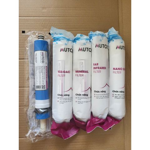 Lõi Lọc Mutosi Chính Hãng - Bộ 8 Lõi Thay Thế Máy Lọc Nước RO - Bảo Vệ Sức Khỏe, Lọc Sạch Mọi Tạp Chất