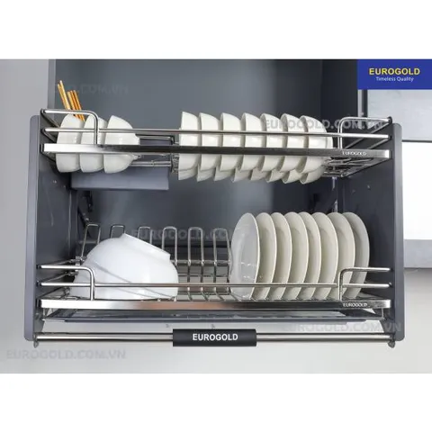 Giá Bát Di Động Nan Oval EUROGOLD - Inox 304 Chống Han Rỉ, Thiết Kế Sang Trọng, Đa Năng Cho Bếp Nhà Thêm Hiện Đại