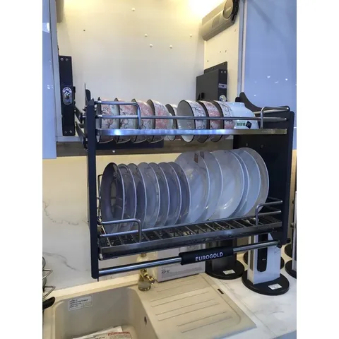 Giá Bát Di Động Nan Oval EUROGOLD - Inox 304 Chống Han Rỉ, Thiết Kế Sang Trọng, Đa Năng Cho Bếp Nhà Thêm Hiện Đại