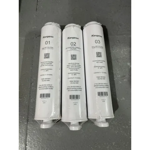 Combo 3 Lõi Lọc Đúc 123 Kangaroo KG400HU Chính Hãng - Lọc Nước An Toàn, Hiệu Quả Cho Máy Kangaroo