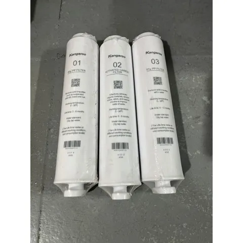 Combo 3 Lõi Lọc Đúc 123 Kangaroo KG400HU Chính Hãng - Lọc Nước An Toàn, Hiệu Quả Cho Máy Kangaroo