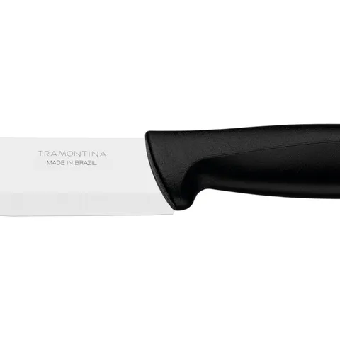 Dao Nhà Bếp Tramontina Plenus 13cm - Lưỡi Thép Không Gỉ Siêu Sắc Bén, Cán Nhựa Bền Chắc, Nhập Khẩu Brazil
