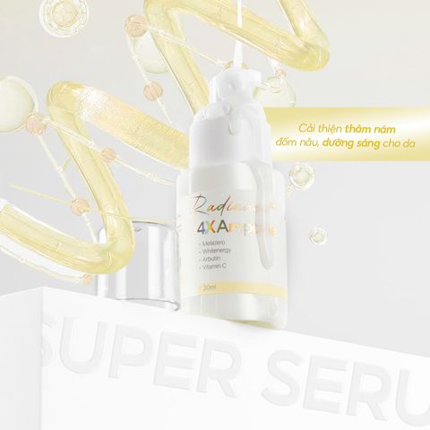 Tinh Chất Dưỡng Trắng Cấp Ẩm GUO Radiance 4X Ampoule 30ml - Serum Làm Mờ Thâm Sạm Dành Cho Bà Bầu, An Toàn Và Hiệu Quả