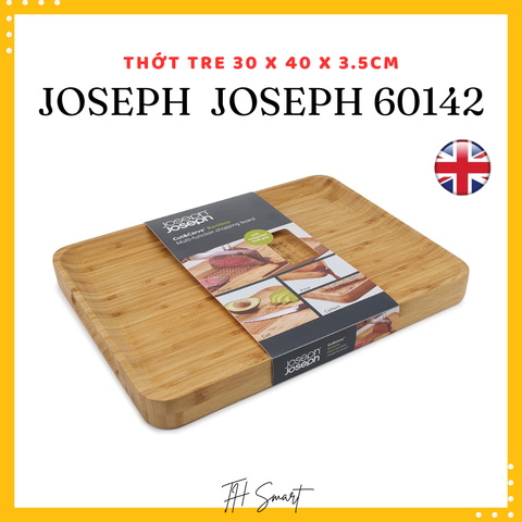Thớt Tre Chữ Nhật JOSEPH JOSEPH 60142 - Đồ Gia Dụng Bếp Sang Trọng Kích Thước 40x30x3.5cm, Chất Liệu Tự Nhiên An Toàn Vệ Sinh