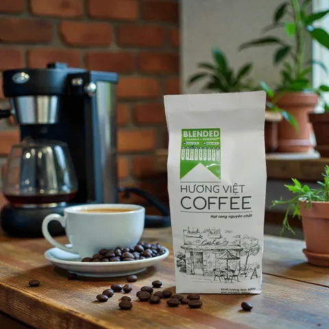 Cà Phê Sạch Blend 6 Hương Việt - Nguyên Hạt Cao Cấp, Hương Vị Cân Bằng Giữa Arabica và Robusta, Pha Phin Tuyệt Hảo