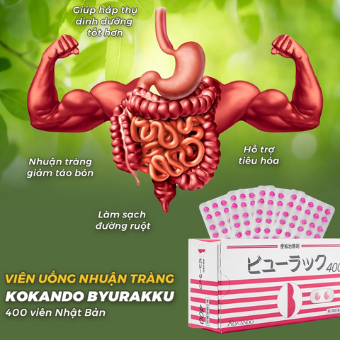 Viên Uống Nhuận Tràng Detox Nhật Bản Kokando - Hỗ Trợ Tiêu Hóa - 400 Viên Dễ Dàng Sử Dụng, Hữu Ích Cho Đường Ruột