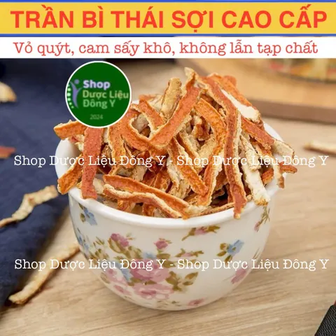 Trần Bì Thái Sợi 100gram - Thực Phẩm Khô Tự Nhiên Giúp Giảm Ho, Đau Họng và Đầy Bụng - Thực phẩm bổ dưỡng cho sức khỏe