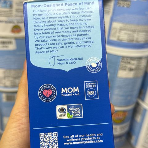 Siro Tăng Đề Kháng Hữu Cơ Mommy's Bliss Organic Elderberry Drops Cho Bé 4 Tháng - Vitamin Ngon Dễ Uống, An Toàn Cho Trẻ Em