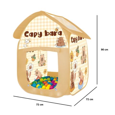 Lều Nhà Banh Capybara 2 Trong 1 Tự Bung Cho Bé - Kích Thước 72x72x90cm, Không Gian Vui Chơi Thú Vị Tại Nhà