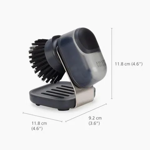 Bàn Chải Rửa Chén Joseph Joseph SINKTECH 6500015 - Thiết Kế Nhỏ Gọn, Tay Cầm Nạp Xà Phòng, Chân Đế Thép Không Gỉ