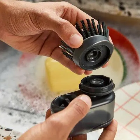 Bàn Chải Rửa Chén Joseph Joseph SINKTECH 6500015 - Thiết Kế Nhỏ Gọn, Tay Cầm Nạp Xà Phòng, Chân Đế Thép Không Gỉ