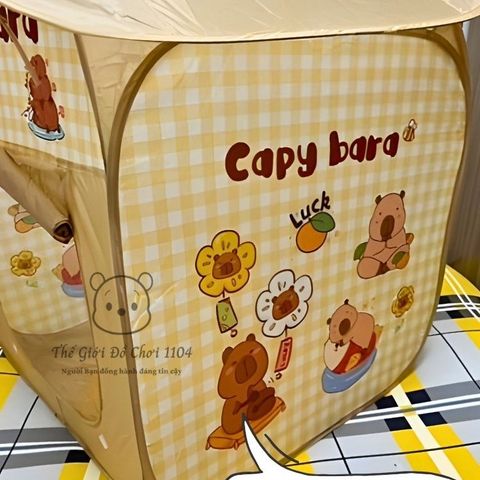 Lều Nhà Banh Capybara 2 Trong 1 Tự Bung Cho Bé - Kích Thước 72x72x90cm, Không Gian Vui Chơi Thú Vị Tại Nhà