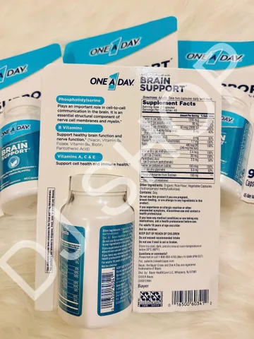 Viên One A Day Adult Multivitamin+ Tăng Cường Hỗ Trợ Não Bộ - Vitamin Tổng Hợp 90 Viên Của Mỹ, Nâng Cao Sức Khỏe Và Tập Trung