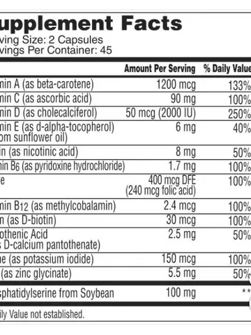 Viên One A Day Adult Multivitamin+ Tăng Cường Hỗ Trợ Não Bộ - Vitamin Tổng Hợp 90 Viên Của Mỹ, Nâng Cao Sức Khỏe Và Tập Trung