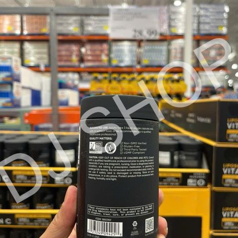 Viên Uống Vitamin C Liposomal Sports Research 500mg/120 Viên - Bổ Sung Vitamin C Tăng Cường Miễn Dịch Từ Mỹ