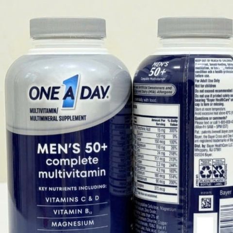 Vitamin Tổng Hợp One A Day Men's 50+ 300 Viên - Hỗ Trợ Sức Khỏe Nam Giới Trên 50 Tuổi, Chính Hãng Mỹ 480044