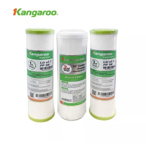 Lõi Lọc Nước Kangaroo 1,2,3 - Hàng Chính Hãng, Lọc Cặn, Bùn Đất, Rỉ Sét, Giải Pháp Nước Sạch Cho Gia Đình