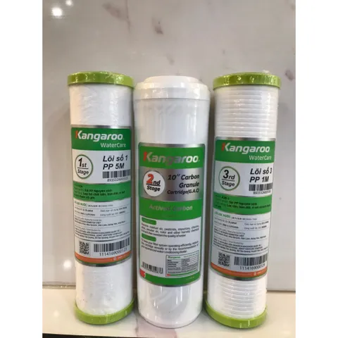 Lõi Lọc Nước Kangaroo 1,2,3 - Hàng Chính Hãng, Lọc Cặn, Bùn Đất, Rỉ Sét, Giải Pháp Nước Sạch Cho Gia Đình
