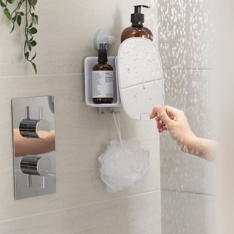 Kệ nhà tắm Joseph Joseph 70547 EasyStore™ - Kệ đựng đồ phòng tắm thông minh có gương gập, thiết kế tiện dụng và dễ lắp đặt.