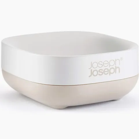 Hộp Đựng Xà Phòng Joseph Joseph Slim - Thiết Kế Tiết Kiệm Không Gian, Màu Trắng, Đế Chống Trượt, Dễ Dàng Vệ Sinh
