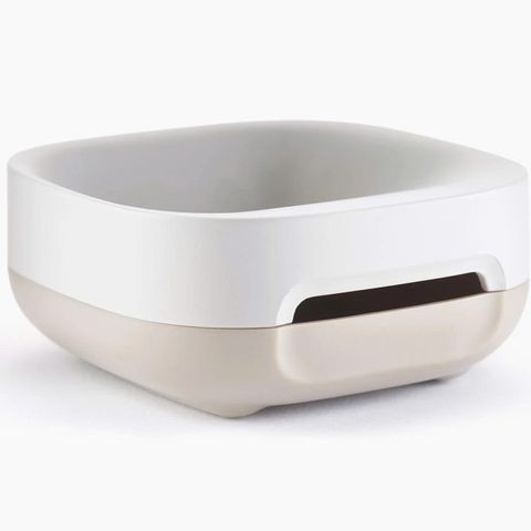 Hộp Đựng Xà Phòng Joseph Joseph Slim - Thiết Kế Tiết Kiệm Không Gian, Màu Trắng, Đế Chống Trượt, Dễ Dàng Vệ Sinh