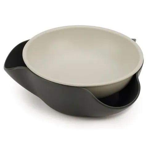 Tô Đựng Hạt Joseph Joseph 20156 Double-Dish - Tô Thông Minh Để Đồ Ăn Vặt Với Ngăn Chứa Vỏ - Thiết Kế Độc Đáo, Dễ Rửa Chén