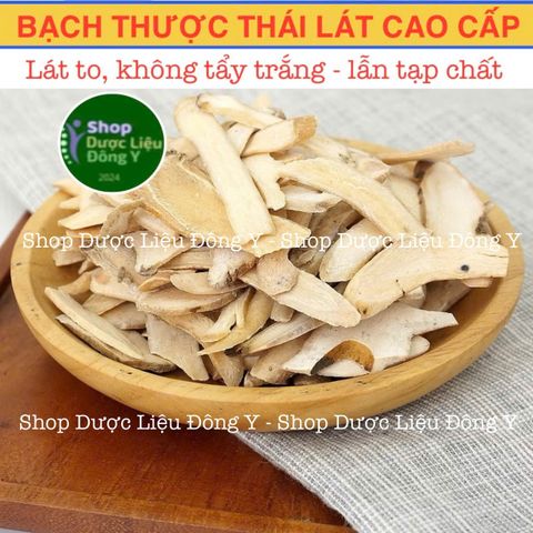 Bạch Thược Thái Phiến 100g - Thực Phẩm Khô Tự Nhiên, Hỗ Trợ Tiêu Hóa, Giảm Đau Đầu, Không Tẩy Trắng, Chất Lượng Cao