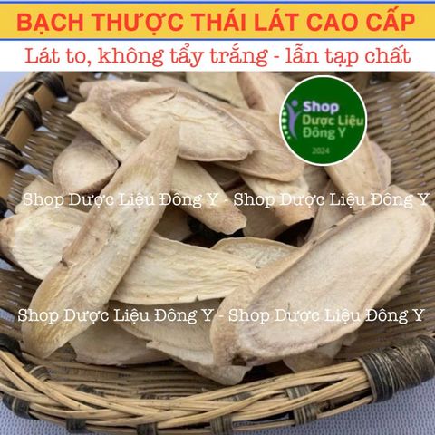 Bạch Thược Thái Phiến 100g - Thực Phẩm Khô Tự Nhiên, Hỗ Trợ Tiêu Hóa, Giảm Đau Đầu, Không Tẩy Trắng, Chất Lượng Cao