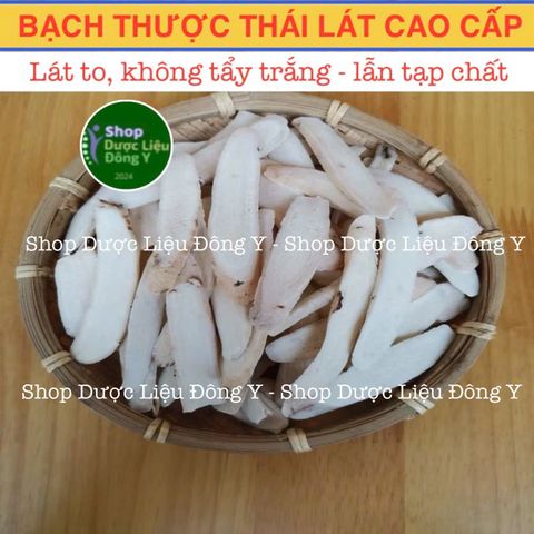 Bạch Thược Thái Phiến 100g - Thực Phẩm Khô Tự Nhiên, Hỗ Trợ Tiêu Hóa, Giảm Đau Đầu, Không Tẩy Trắng, Chất Lượng Cao
