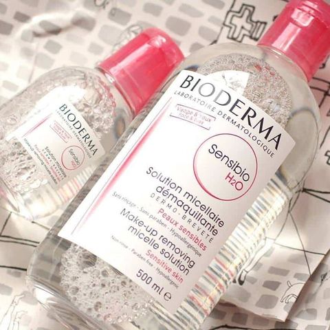 Nước Tẩy Trang Bioderma Crealine H2O 500ml - Dành Cho Da Nhạy Cảm, Làm Sạch Nhẹ Nhàng, Không Gây Kích Ứng