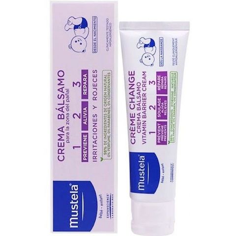 Kem Ngăn Ngừa Hăm Tã Mustela 123 Vitamin Barrier Cream 50ml - Giúp Làm Dịu Da Nhạy Cảm Cho Bé, Bảo Vệ Và Nuôi Dưỡng Da