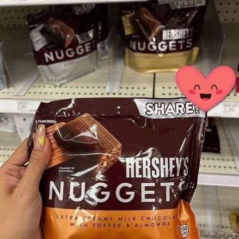 Kẹo Socola Hershey's Nuggets Chocolate 306g - Hương Vị Ngọt Ngào Từ Mỹ, Quà Tặng Độc Đáo Cho Tín Đồ Socola
