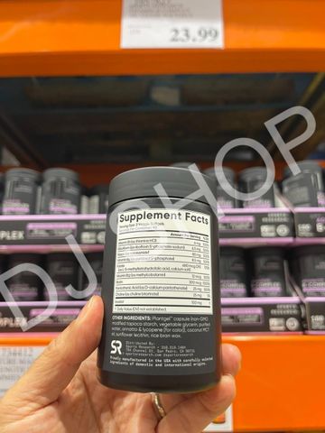 Viên Uống ADVANCED B-Complex Sport Research - Bổ Sung Vitamin B Tổng Hợp 180v, Tăng Cường Năng Lượng và Sức Khỏe Tinh Thần Mỹ