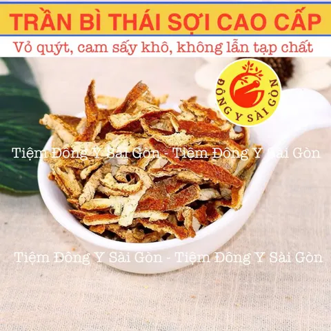 Trần Bì Thái Sợi 100gram - Thực Phẩm Khô Hỗ Trợ Tiêu Hóa, Giúp Giảm Đầy Bụng và Đau Họng, Nguyên Chất, Mới Nhất 2023