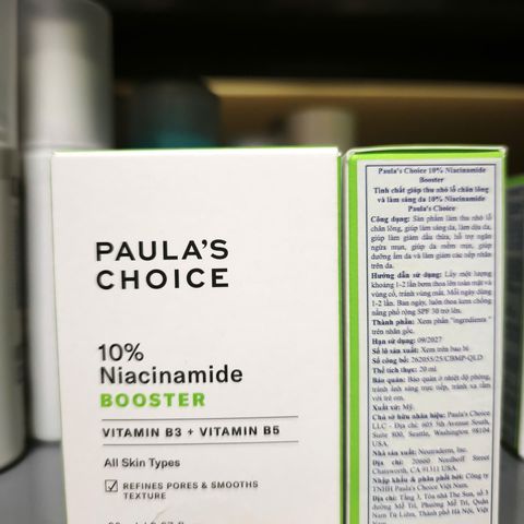 Serum Paula's Choice 10% Niacinamide Booster 20ml - Se Khít Lỗ Chân Lông, Cải Thiện Kết Cấu Da, Ngừa Mụn, Dưỡng Ẩm Tươi Sáng
