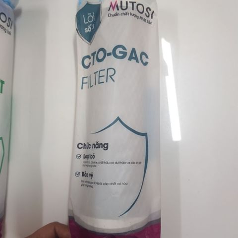 Bộ 3 Lõi Lọc 123 Mutosi - Lõi Lọc Nước RO Chất Lượng Cao, Hàng Chính Hãng, Bảo Vệ Sự Sạch sẽ Cho Nước Uống